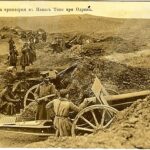 2.-Балканскитевойни-1912-1913-г.-Българскатаартилерия-на-Папаз-тепе-при-Одрин.