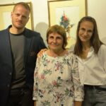 Съпругата Лидия Александрова с Кристина и Йонатан Ербе