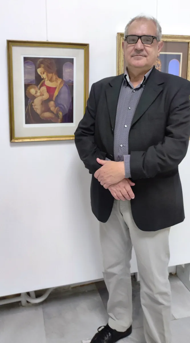 Диян Димов с репликата на Мадона Лита