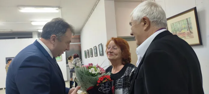 Кметът проф. Христо Христов уважи художника и неговата съпруга