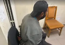 Задържаният Асен Симеонов. Сн ОДМВР