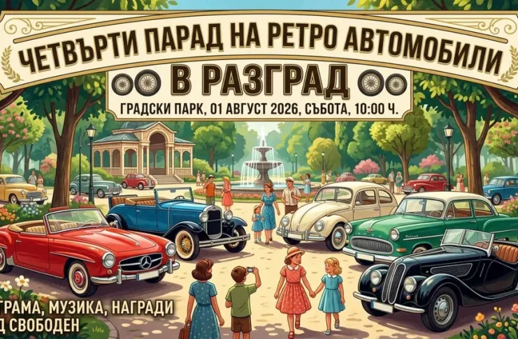 В събота Разград е домакин на Четвъртия Парад на ретро автомобили