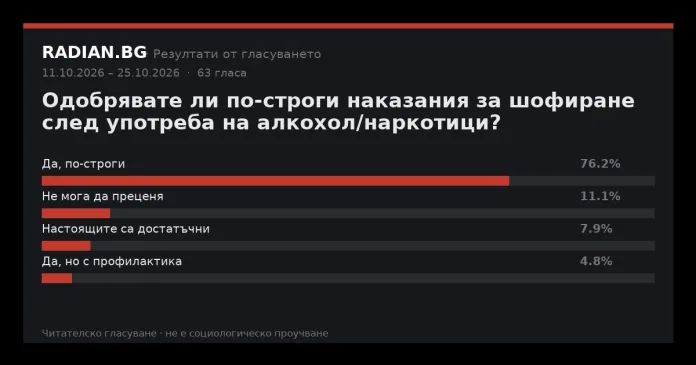 Резултати от гласуването в RADIAN.BG