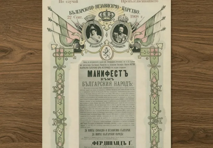 Манифест за независимостта на България, 22 септември 1908 г.