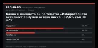 Резултати от гласуването в RADIAN.BG