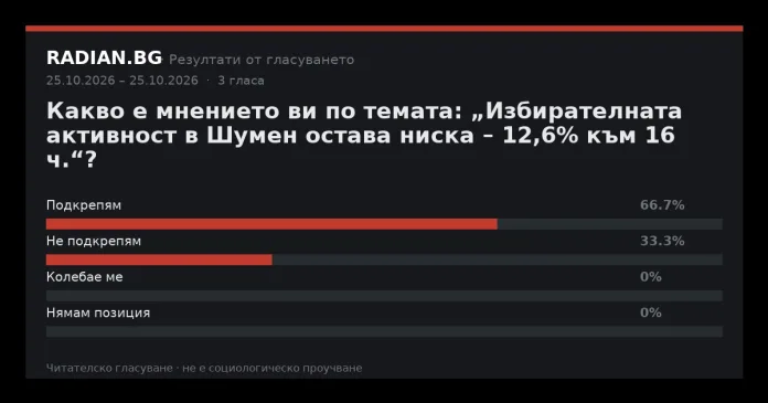 Резултати от гласуването в RADIAN.BG
